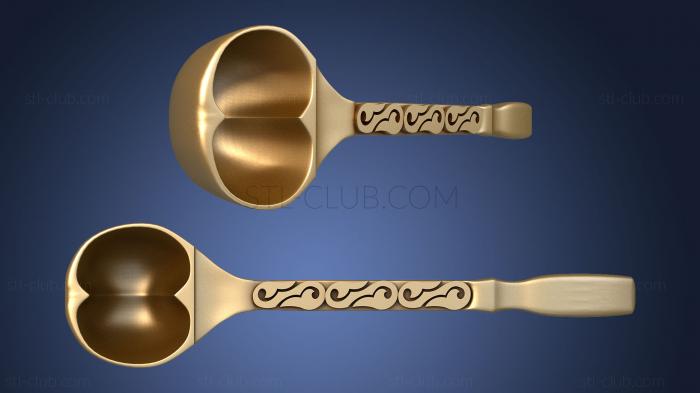 Ladle with simple decors